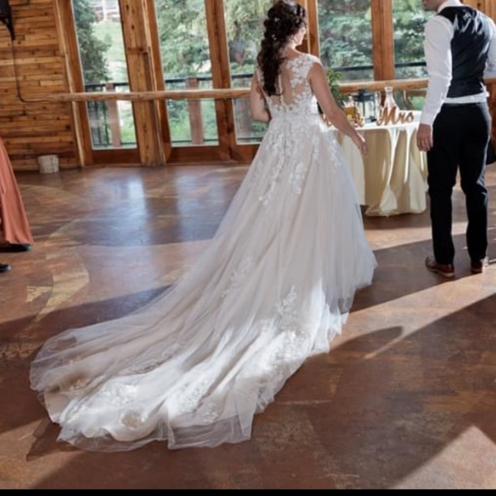 Eddy K Italia wedding dress, altered, in excellent condition